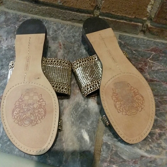 Vince Camuto Gold Slides. Price Firm - Picture 5 of 5